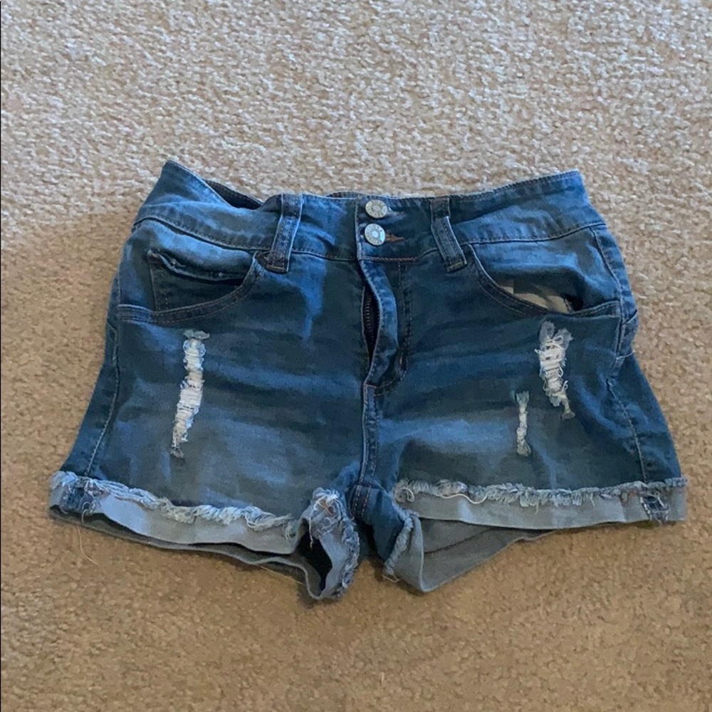 Denim shorts